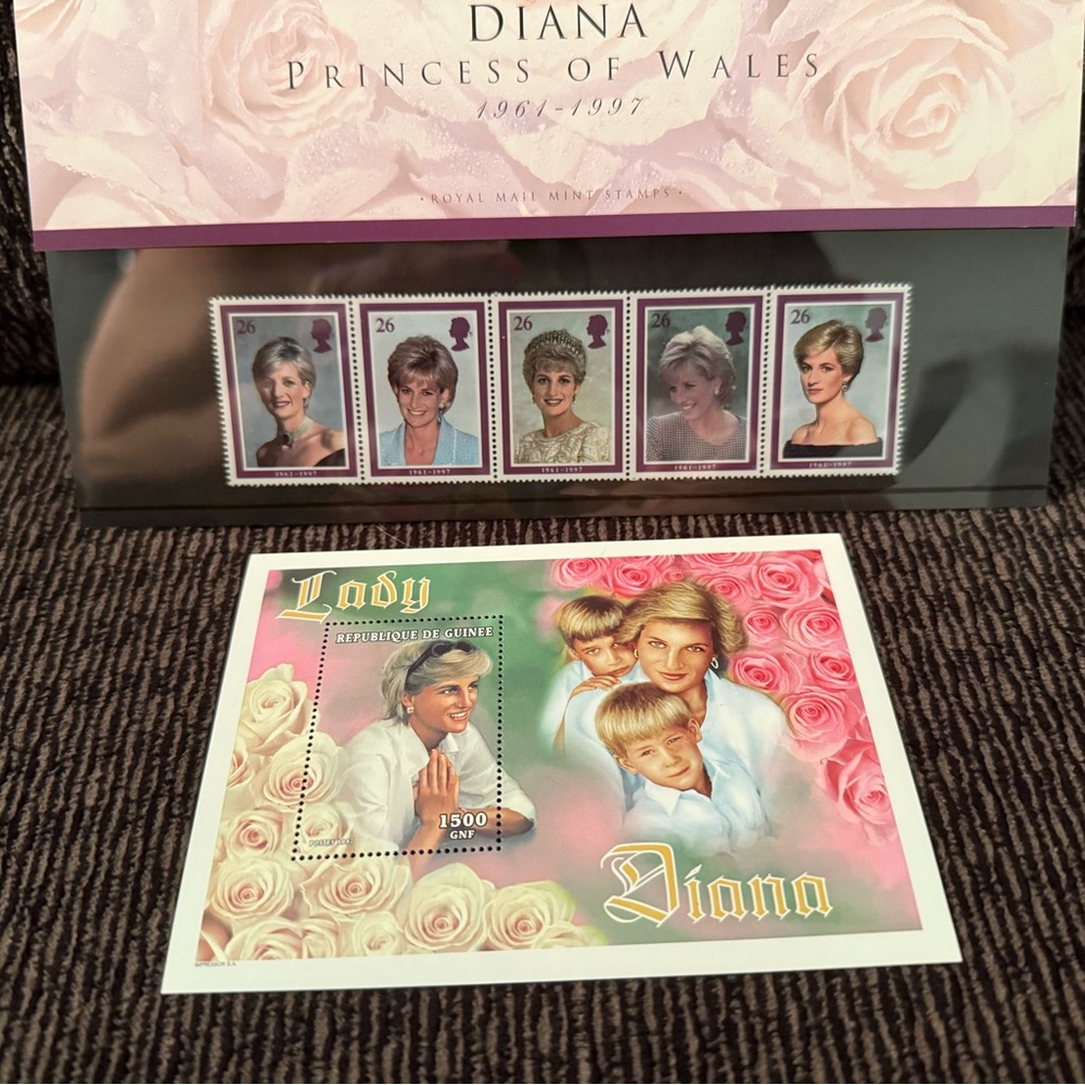 Princess Diana stamp collection - Commemorative